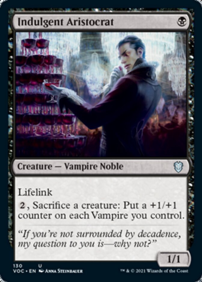 Indulgent Aristocrat [Innistrad: Crimson Vow Commander] Magic: The Gathering