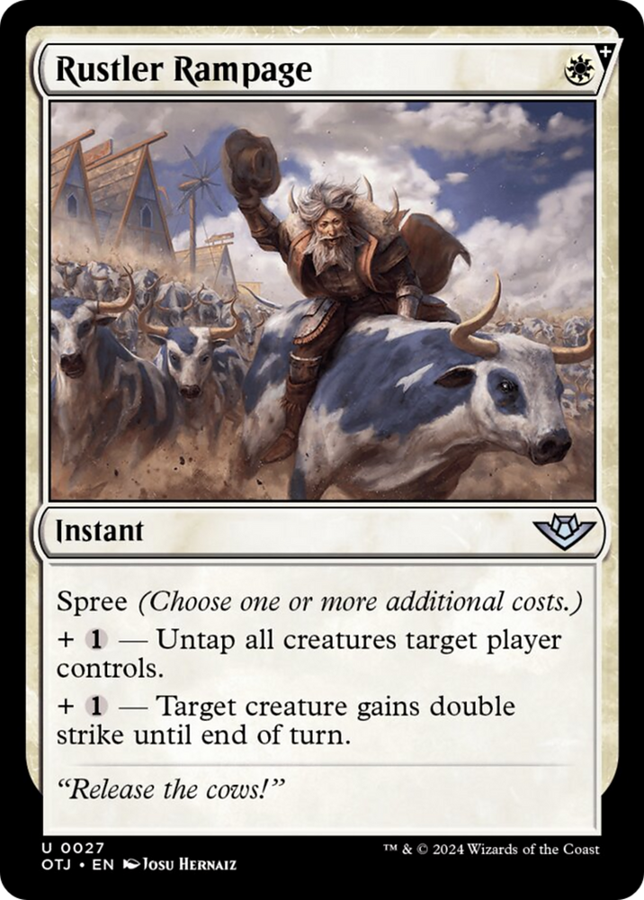Rustler Rampage [Outlaws of Thunder Junction] Magic: The Gathering