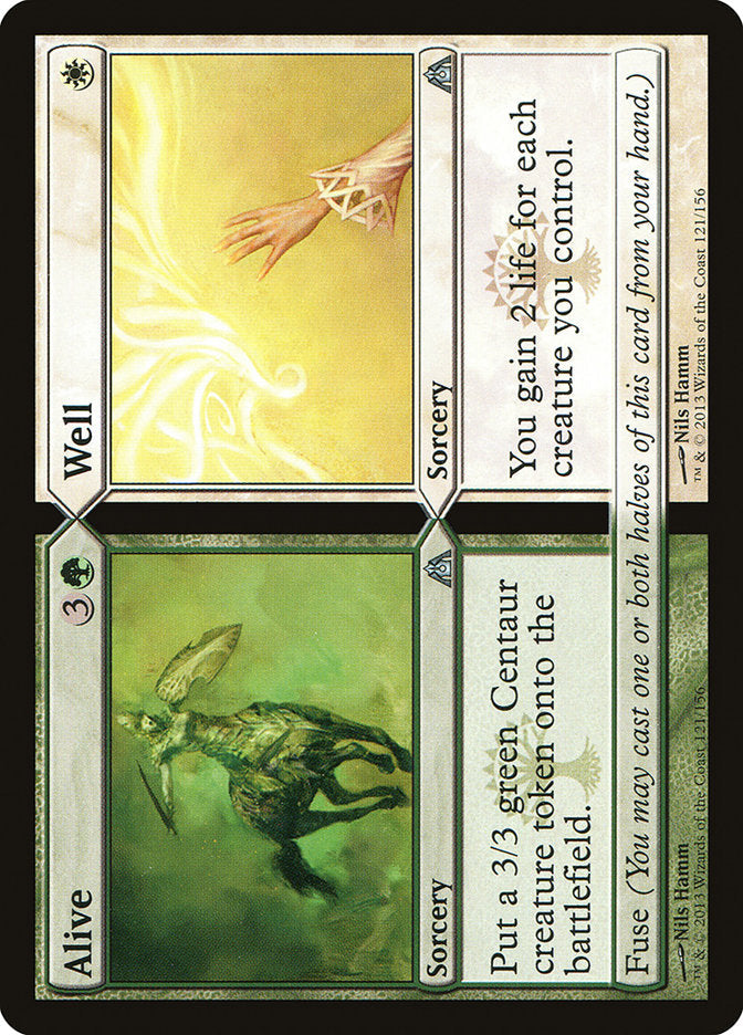 Alive // Well [Dragon's Maze] Magic: The Gathering
