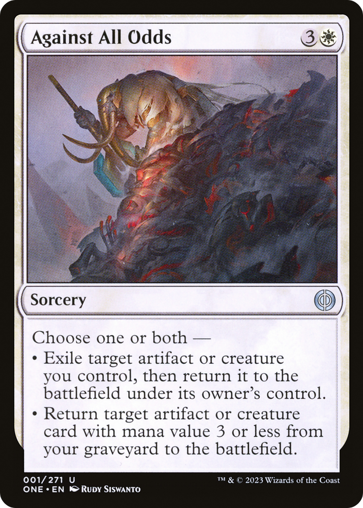 Against All Odds [Phyrexia: All Will Be One] Magic: The Gathering