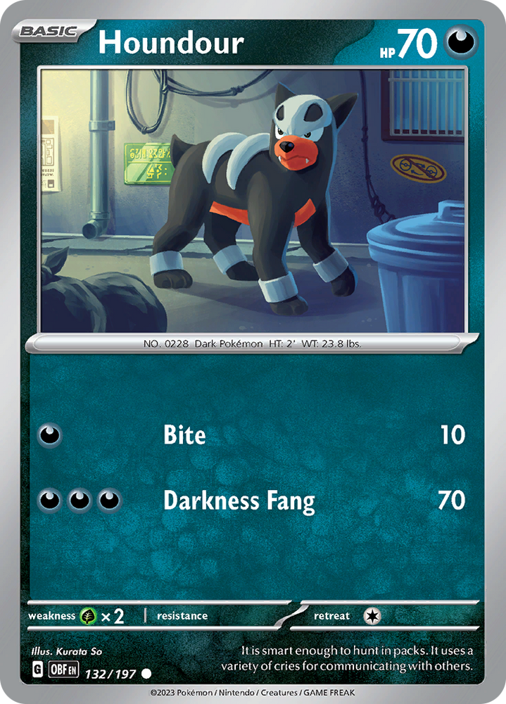 Houndour (132/197) [Scarlet & Violet: Obsidian Flames] Pokémon