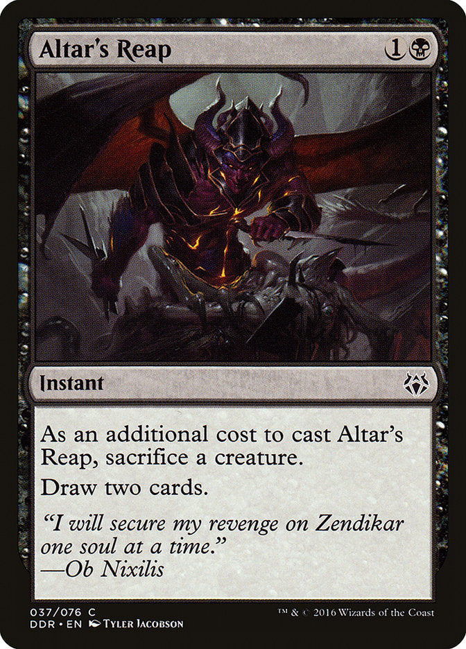 Altar's Reap [Duel Decks: Nissa vs. Ob Nixilis] Magic: The Gathering
