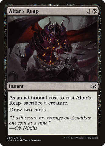 Altar's Reap [Duel Decks: Nissa vs. Ob Nixilis] Magic: The Gathering
