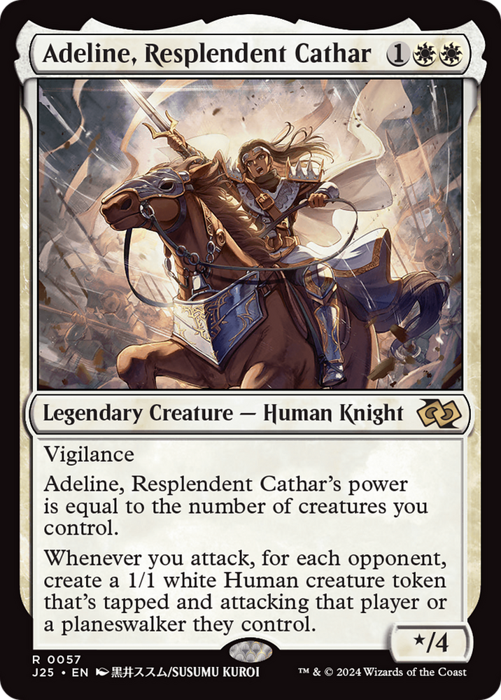 Adeline, Resplendent Cathar (Anime) [Foundations Jumpstart] Magic: The Gathering