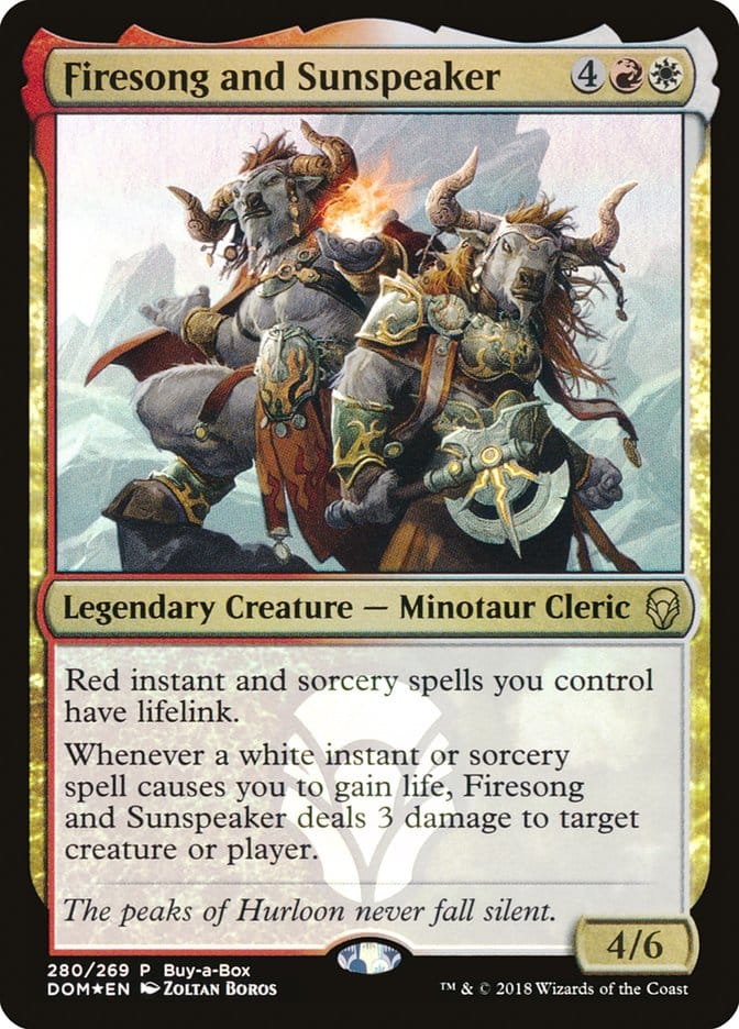 Firesong and Sunspeaker (Buy-A-Box) [Dominaria] Magic: The Gathering