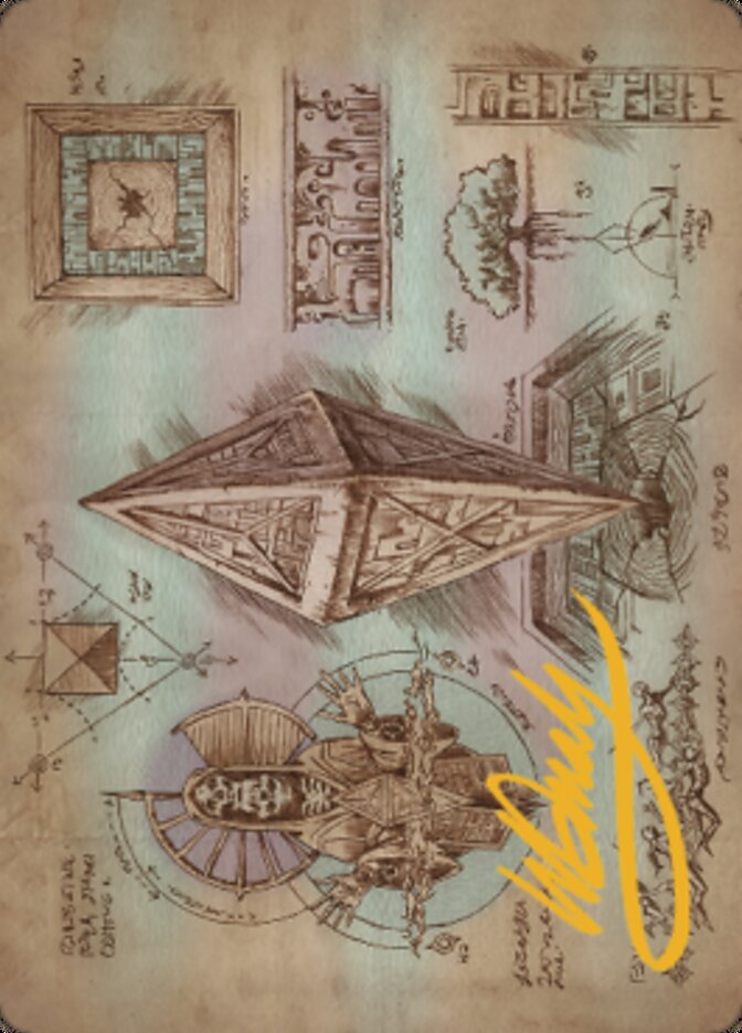Keening Stone Art Card (Gold-Stamped Signature) [The Brothers' War Art Series] Magic: The Gathering