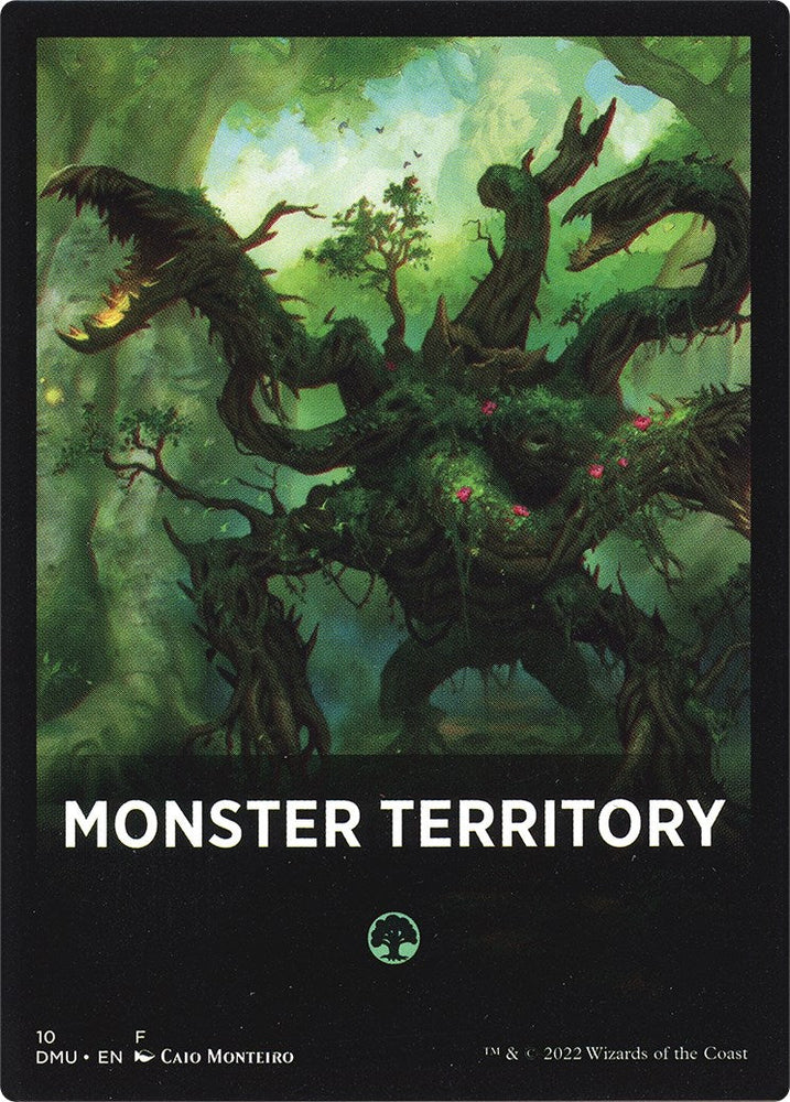 Monster Territory Theme Card [Dominaria United Tokens] Magic: The Gathering