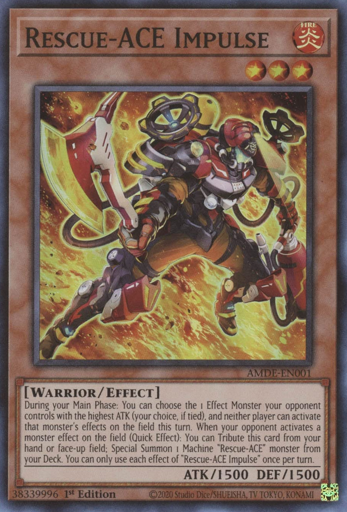 Rescue-ACE Impulse [AMDE-EN001] Super Rare - Yugioh Cards For Your TCG Needs!