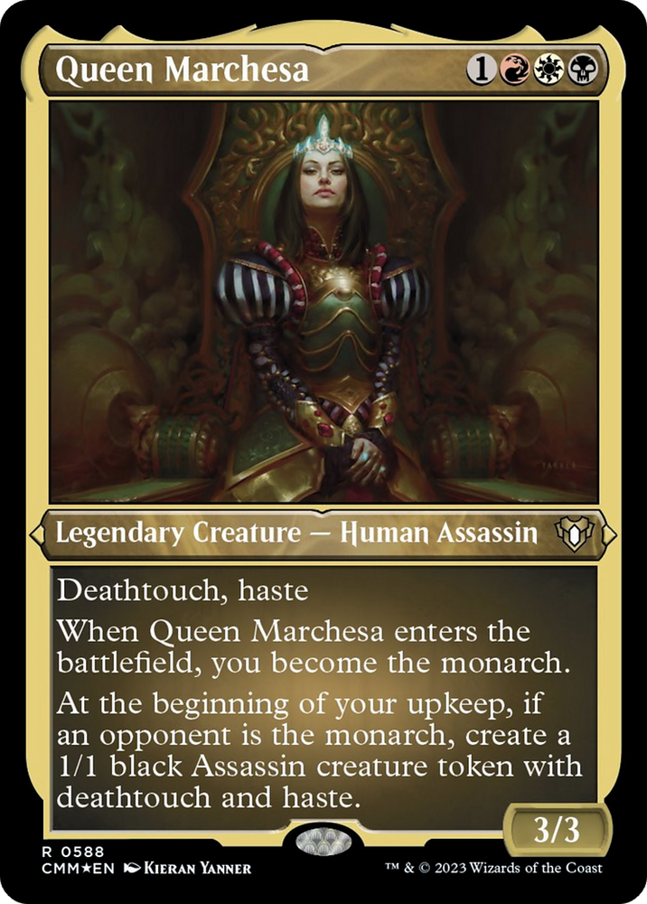 Queen Marchesa (Foil Etched) [Commander Masters] Magic: The Gathering
