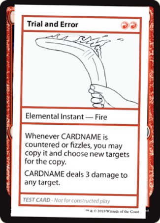 Trial and Error (2021 Edition) [Mystery Booster Playtest Cards] Magic: The Gathering