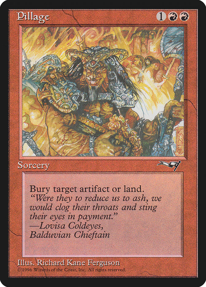 Pillage [Alliances] Magic: The Gathering