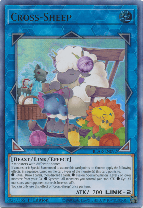 Cross-Sheep [BLAR-EN092] Ultra Rare - Yugioh Cards For Your TCG Needs!