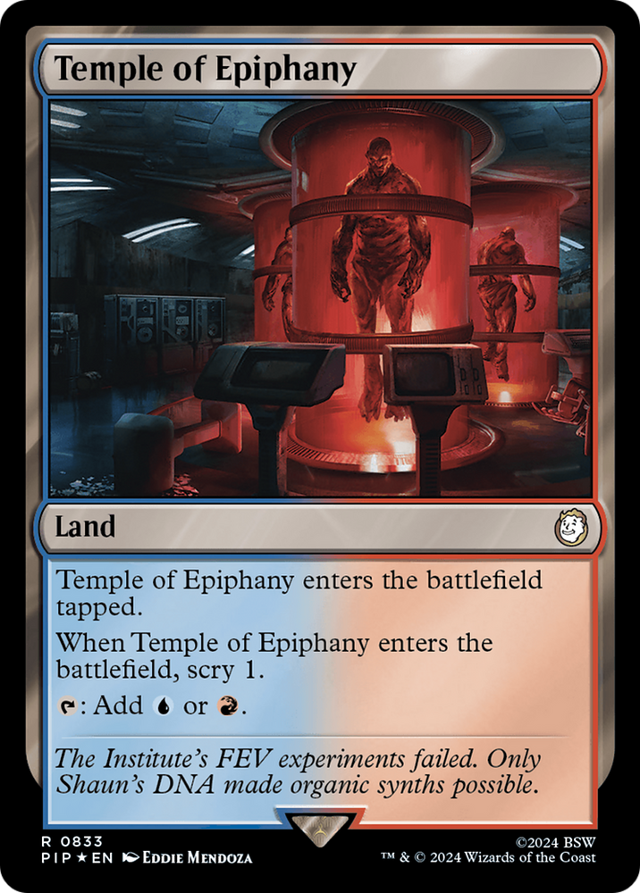 Temple of Epiphany (Surge Foil) [Fallout] Magic: The Gathering