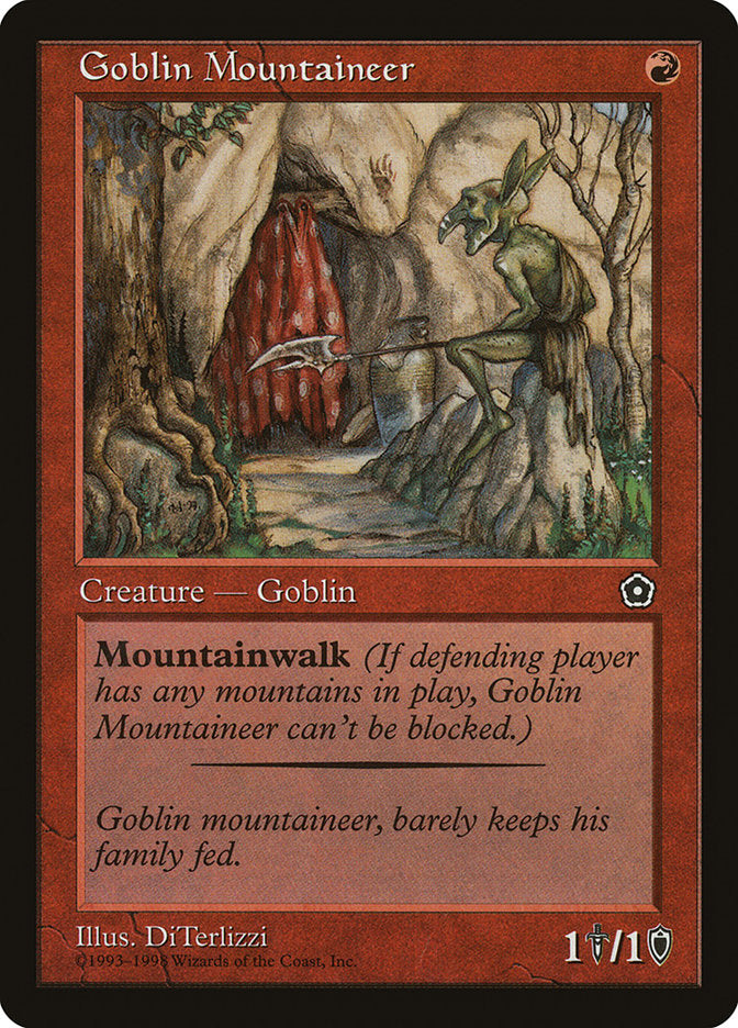 Goblin Mountaineer [Portal Second Age] Magic: The Gathering