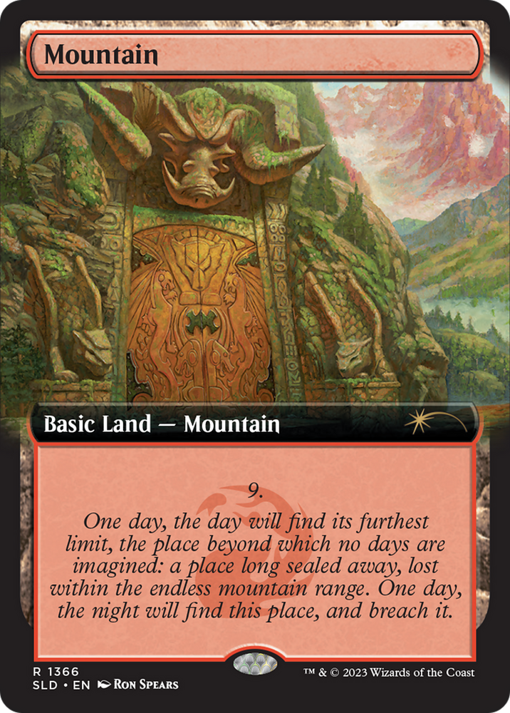 Mountain (1366) [Secret Lair Drop Series] Magic: The Gathering