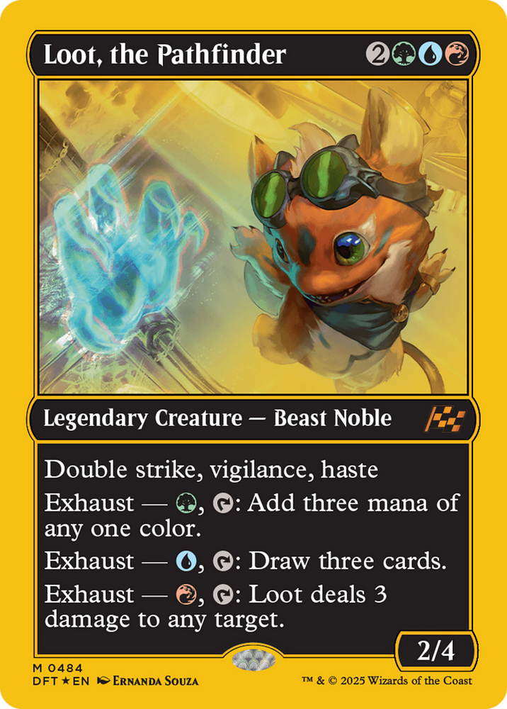 Loot, the Pathfinder (First-Place Foil) [Aetherdrift] Magic: The Gathering