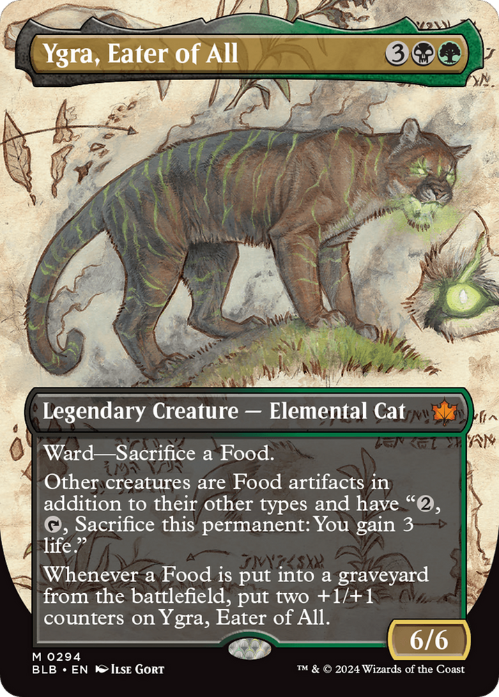 Ygra, Eater of All (Borderless) [Bloomburrow] Magic: The Gathering