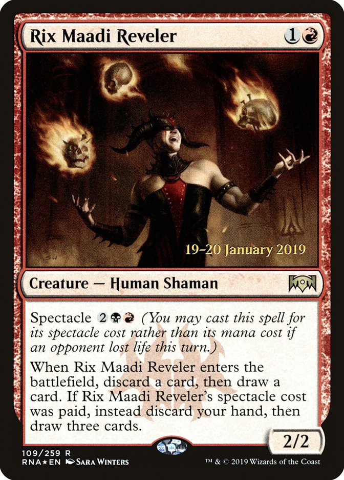 Rix Maadi Reveler [Ravnica Allegiance Prerelease Promos] Magic: The Gathering