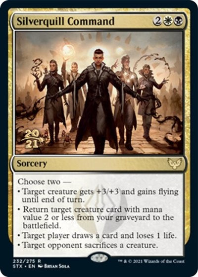 Silverquill Command [Strixhaven: School of Mages Prerelease Promos] Magic: The Gathering