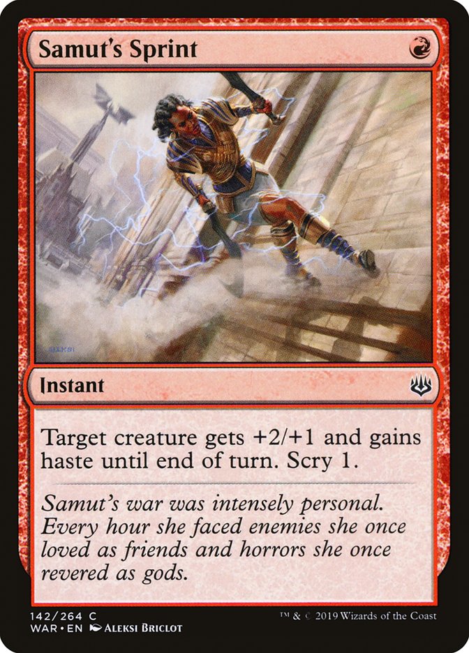 Samut's Sprint [War of the Spark] Magic: The Gathering