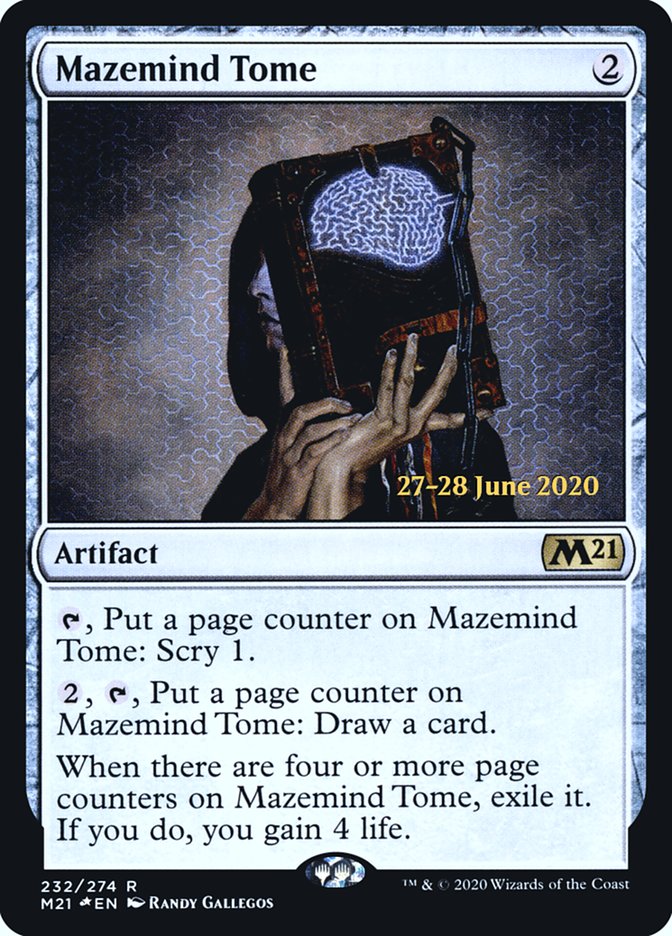 Mazemind Tome [Core Set 2021 Prerelease Promos] Magic: The Gathering