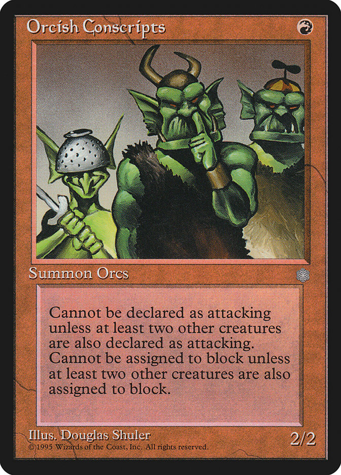 Orcish Conscripts [Ice Age] Magic: The Gathering