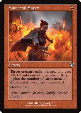 Ancestral Anger (Retro Frame) [Innistrad Remastered] Magic: The Gathering