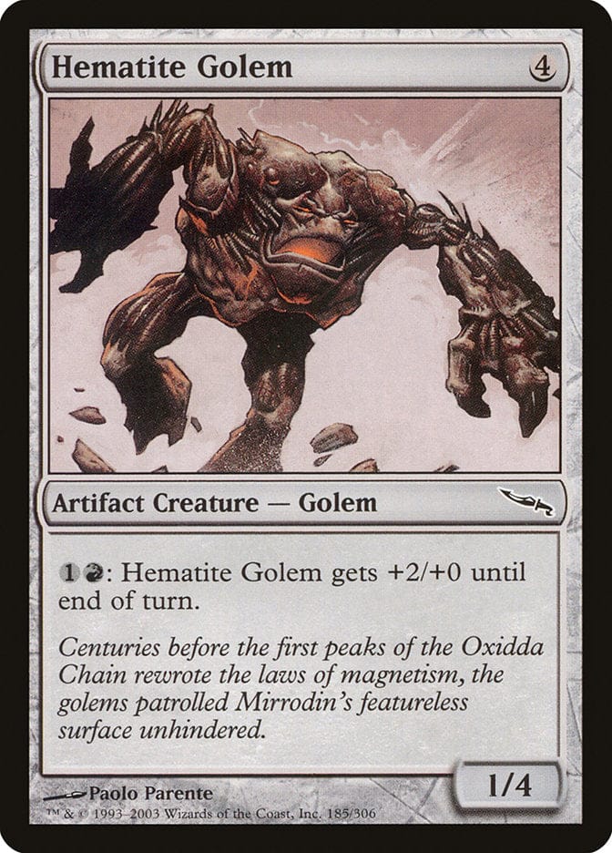 Hematite Golem [Mirrodin] Magic: The Gathering