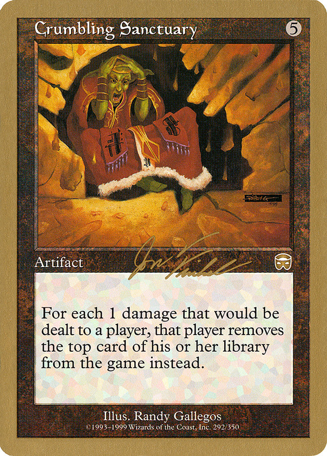 Crumbling Sanctuary (Jon Finkel) [World Championship Decks 2000] Magic: The Gathering