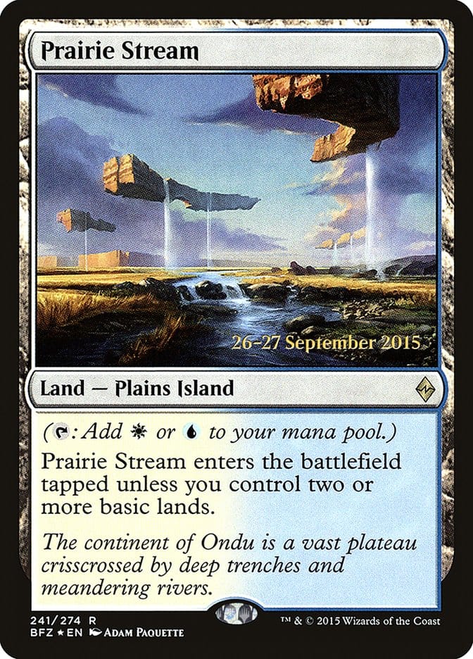 Prairie Stream [Battle for Zendikar Prerelease Promos] Magic: The Gathering