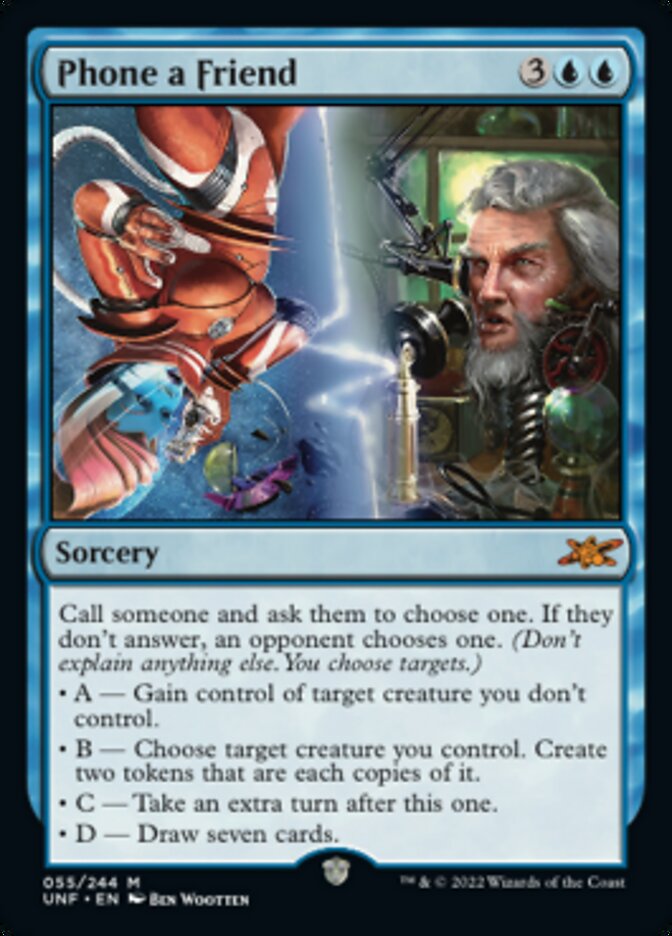 Phone a Friend [Unfinity] Magic: The Gathering