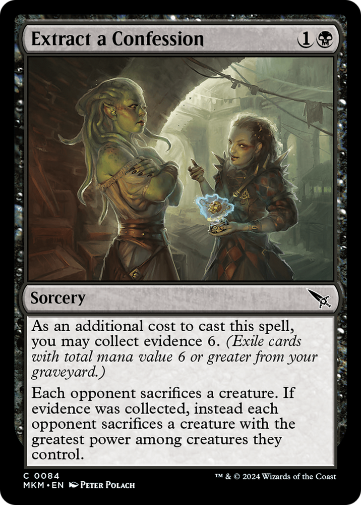 Extract a Confession [Murders at Karlov Manor] Magic: The Gathering