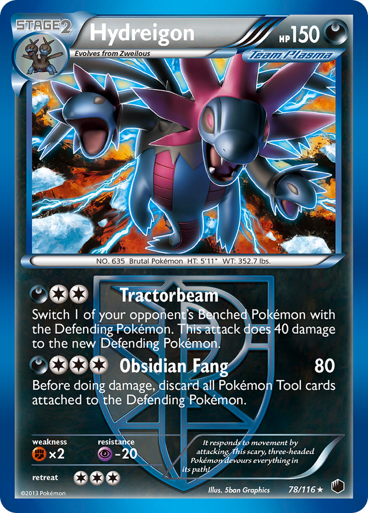 Hydreigon (78/116) [Black & White: Plasma Freeze] Pokémon