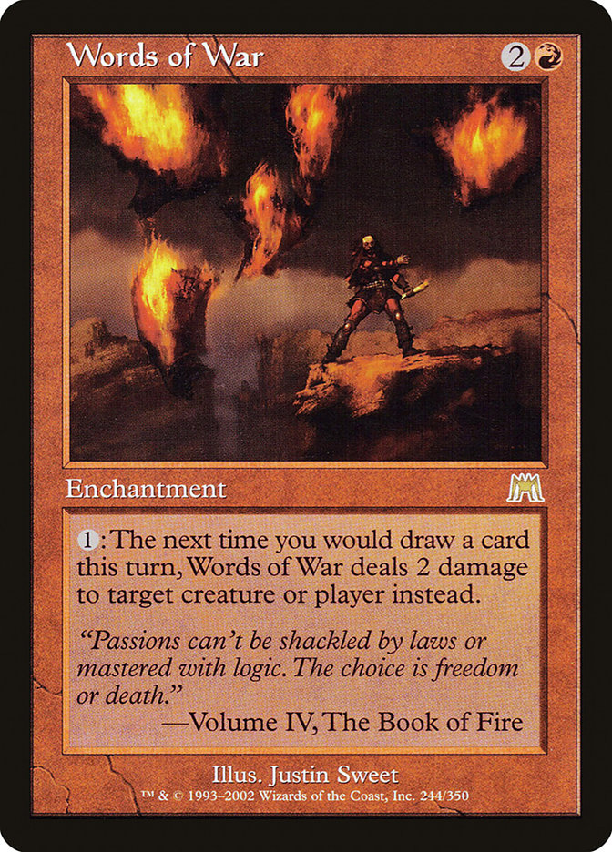 Words of War [Onslaught] Magic: The Gathering