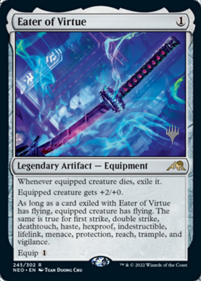 Eater of Virtue (Promo Pack) [Kamigawa: Neon Dynasty Promos] Magic: The Gathering
