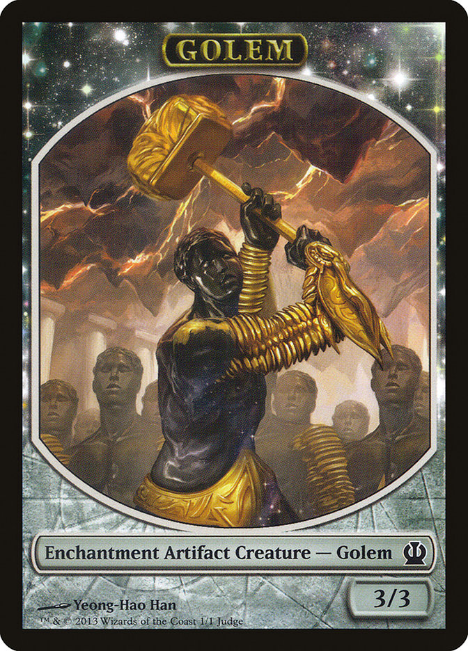 Golem Token [Judge Gift Cards 2013] Magic: The Gathering