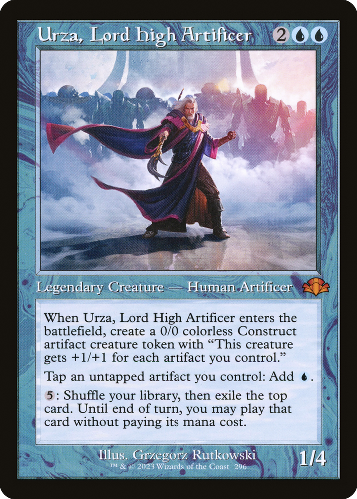 Urza, Lord High Artificer (Retro) [Dominaria Remastered] Magic: The Gathering