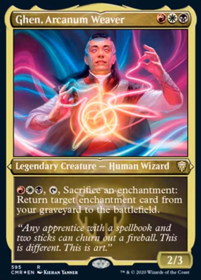 Ghen, Arcanum Weaver (Etched) [Commander Legends] Magic: The Gathering