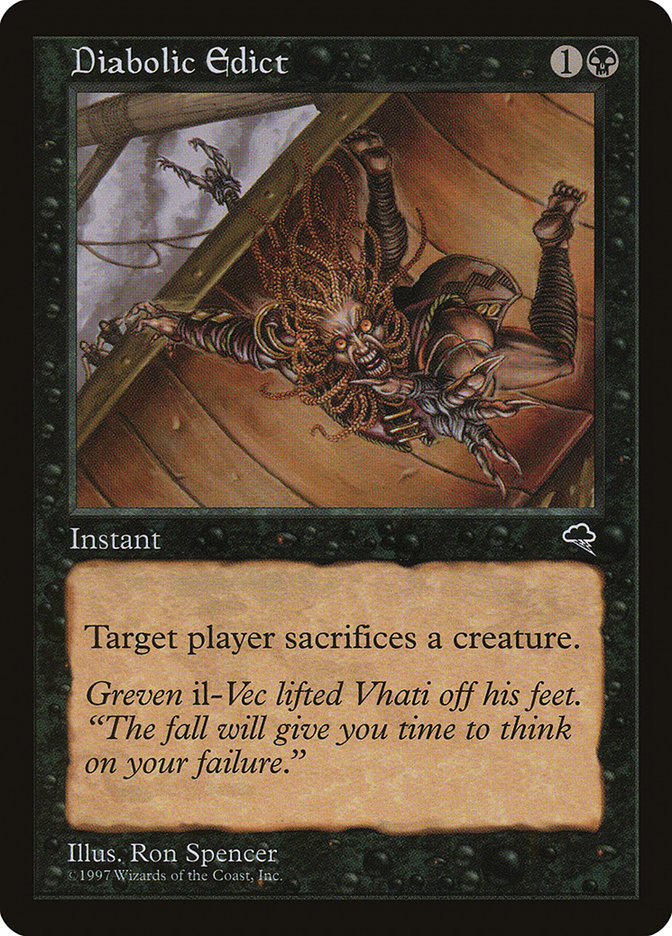 Diabolic Edict [Tempest] Magic: The Gathering
