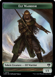 Elf Warrior // Cleric Double-Sided Token [Commander Masters Tokens] Magic: The Gathering