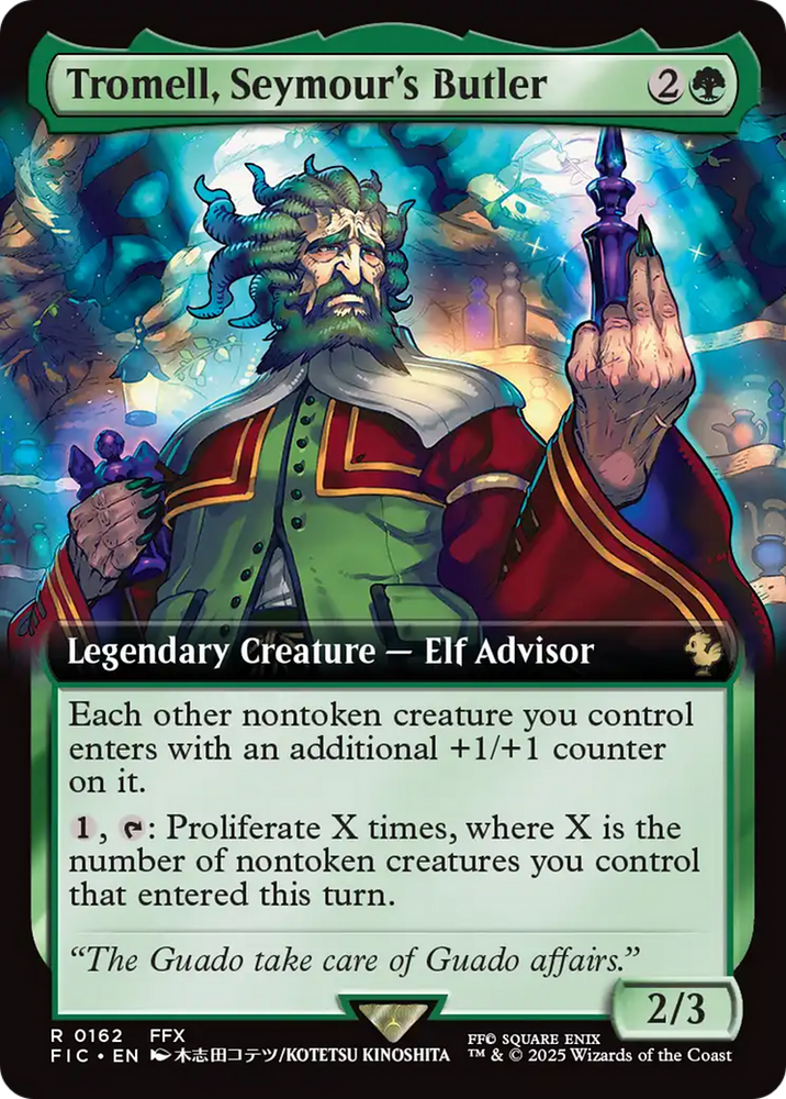 Tromell, Seymour's Butler (Extended Art) [FINAL FANTASY Commander] Magic: The Gathering
