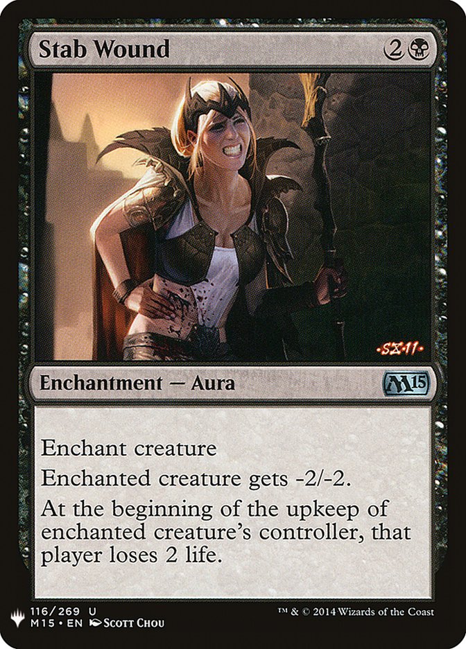 Stab Wound [Mystery Booster] Magic: The Gathering
