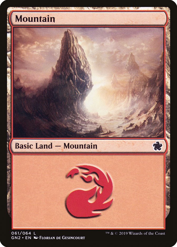 Mountain (61) [Game Night 2019] Magic: The Gathering