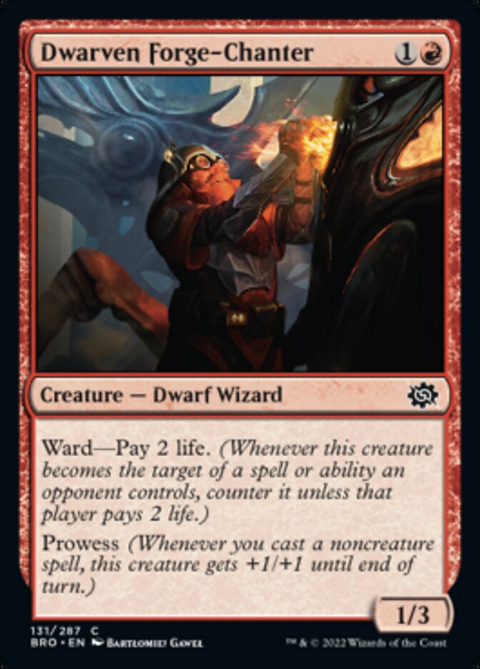 Dwarven Forge-Chanter [The Brothers' War] Magic: The Gathering