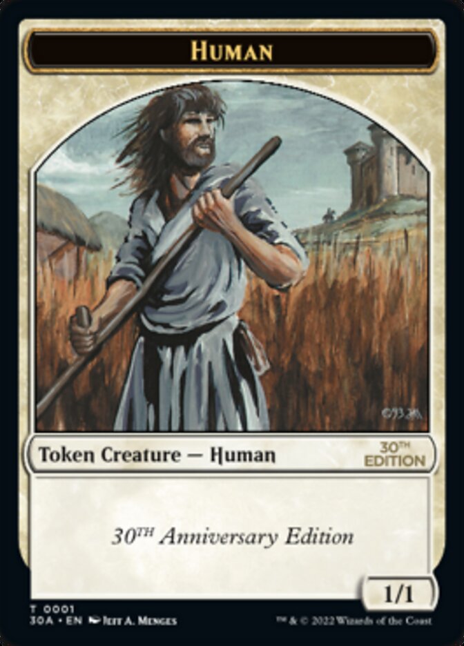 Human Token [30th Anniversary Tokens] Magic: The Gathering
