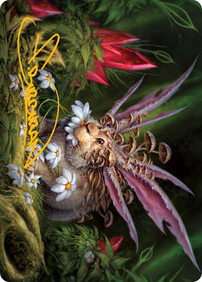 Placid Rottentail Art Card (Gold-Stamped Signature) [March of the Machine Art Series] Magic: The Gathering