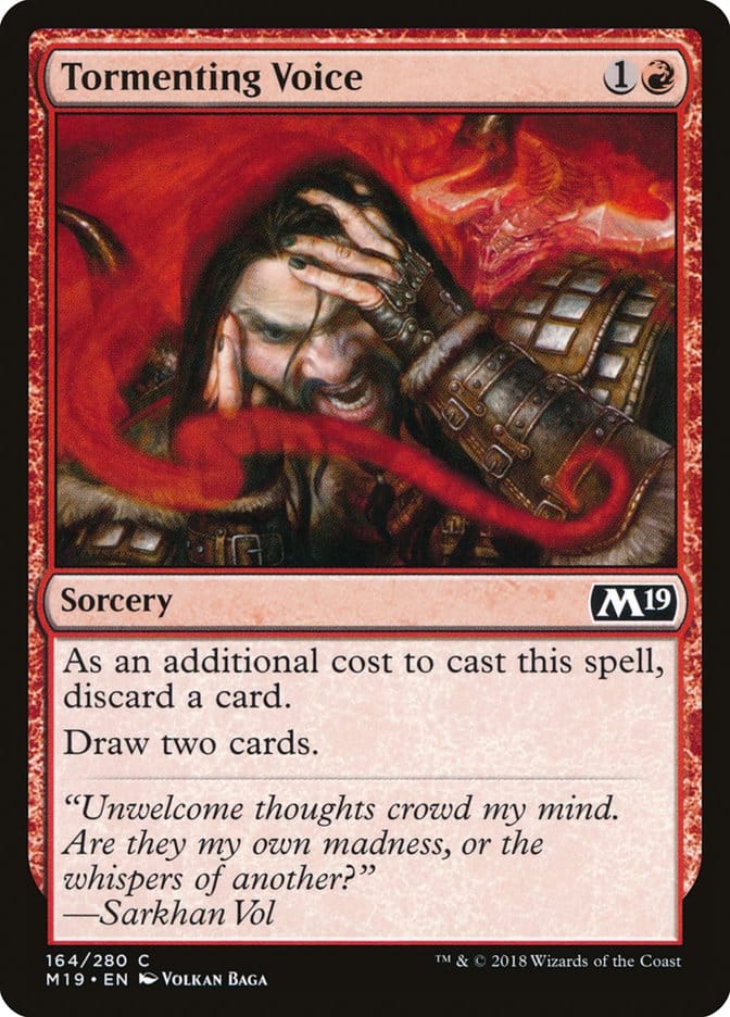 Tormenting Voice [Core Set 2019] Magic: The Gathering