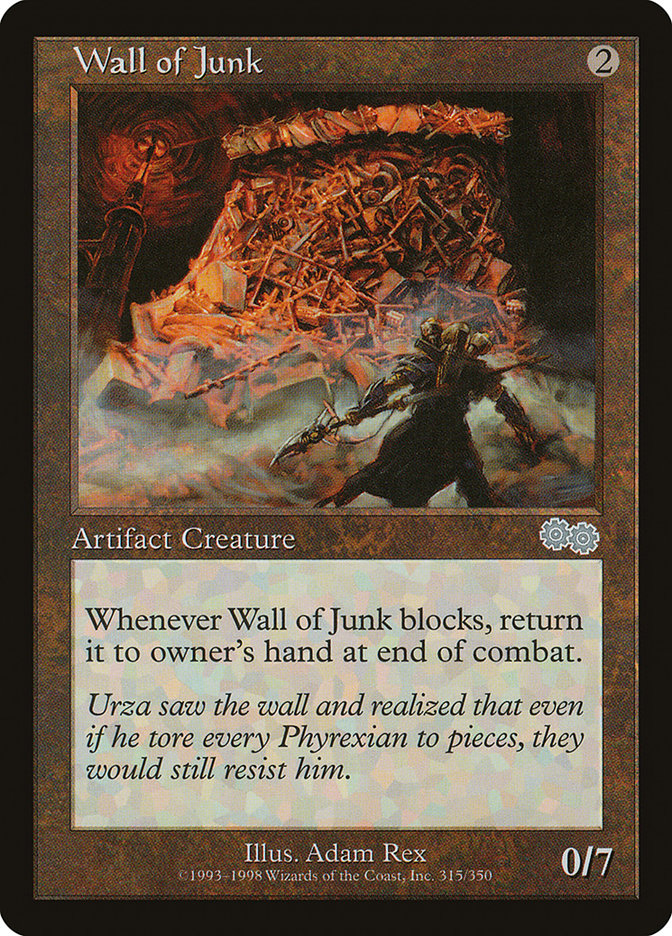 Wall of Junk [Urza's Saga] Magic: The Gathering