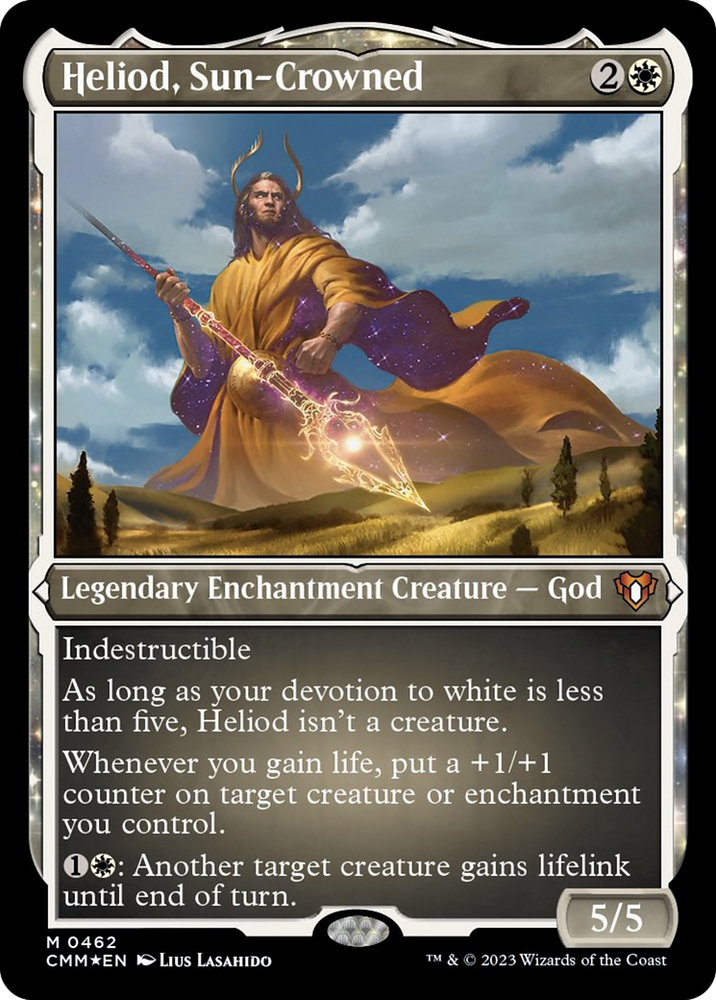 Heliod, Sun-Crowned (Foil Etched) [Commander Masters] Magic: The Gathering