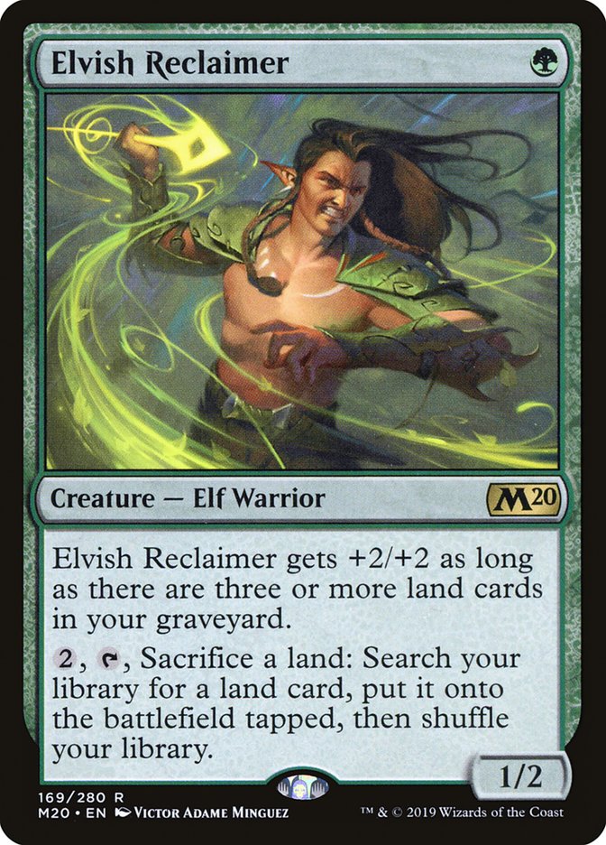 Elvish Reclaimer [Core Set 2020] Magic: The Gathering